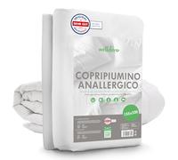 Welldora Copripiumino Antiacaro, Copri Piumino Testato contro Acari e Cimici dei Letti, Lenzuola Antiacaro Anallergiche (155x220cm)