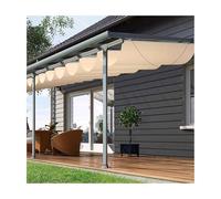 Wellen Markise - Copertura retrattile per pergola, protezione solare esterna e ventilazione per giardini d'inverno (larghezza 1,7 m x lunghezza: 13 m)