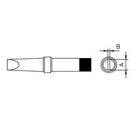 Weller 4PTB7-1 Punta Saldante PT-B7 A Scalpello 370°C 2,4 x 0,8mm