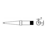 Weller 4PTK7-1 - Punta per saldare, serie PT, a forma di scalpello, 1,2 x 0,4 mm, 370 °C