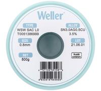 Weller T0051386999 Bobina Stagno senza piombo WSW SAC L0 Sn3,0Ag0,5Cu 500 g 0.