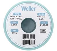 Weller T0051387599 Bobina Stagno senza piombo WSW SC M1 Sn0,7Cu 500 g 0.8 mm