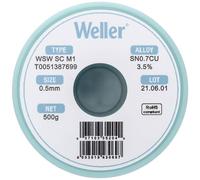 Weller T0051387699 Bobina Stagno senza piombo WSW SC M1 Sn0,7Cu 500 g 0.5 mm