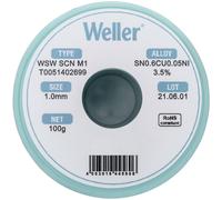 Weller T0051402699 Filo Saldante Senza Piombo 100g 1mm Bobina Sn0.6Cu0.05Ni