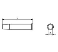 WELLER - XT DS - Punta, Pb-Free, 5mm