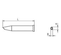 WELLER - XT GW - Punta, Pb-Free, 2.3/3.2mm