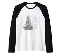 Wellerman - Canzone con Nave Vintage, Motivo: baracca Marina Maglia con Maniche Raglan