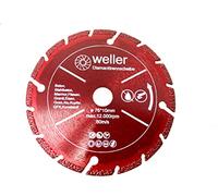 WELLERWERKZEUGE Lama professionale per sega diamantata, adatta per Bosch GWS 10,8 12 12 V 76 V-EC, smerigliatrice angolare in plastica, alluminio, legno, pietra, marmo, piastrelle