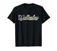 Wellesley Massachusetts Tie Dye Vintage Maglietta