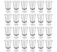 Wellgro Bicchieri da liquore da 5,7 cl - 5,2 x 8,8 cm (diametro x altezza) - vetro trasparente - bicchierini - stabili - Made in Italy Quantità: 24 pezzi