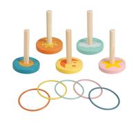 Wellhome Gioco Del Lancio Dell´anello In Legno