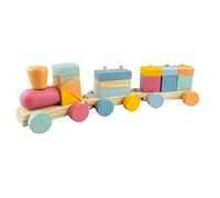Wellhome Set Treno Educativo In Legno