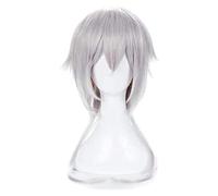 WELLHY Anime Cosplay Parrucche Cos Anime Touken Ranbu Tsurumaru Kuninaga Parrucca Cosplay Argento-Bianco Capelli Lunghi KEEBON Coser Parrucca