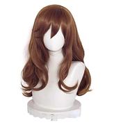 WELLHY Anime Horimiya Kyouko Hori Parrucca Cosplay Marrone Capelli Lunghi Ondulati Giochi di Ruolo Parrucche di Halloween con Cappuccio Parrucca Coser Parrucca