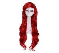 WELLHY Parrucca Cosplay 70 cm 27.55 Pollici Ondulata Lunga Parrucche Cosplay Capelli Sintetici Rossi Parrucca Cosplay for Coser