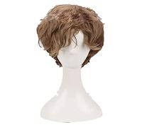 WELLHY Parrucca Cosplay Animali Fantastici e trovarli Newt Scamandro Parrucca Cosplay riccia Marrone Parrucca Newt Parrucca Anime Resistente al Calore + Cappuccio for Parrucca for Coser