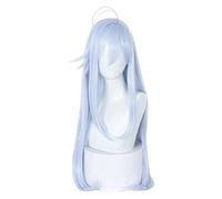 WELLHY Parrucca Cosplay Anime 86 Eighty Six Parrucca Cosplay Vladilena Milize Parrucca Cosplay Bloody Regina Lunga Luce Blu Capelli Sintetici Resistente al Calore del Partito for Coser