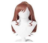 WELLHY Parrucca Cosplay Anime Parrucca Bang Dream Lisa Imai Parrucca Lunga Marrone con Retina for Capelli Gratuita for Parrucche Carnevale di Halloween Parrucca Coser