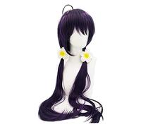 WELLHY Parrucca Cosplay Anime Parrucche Cosplay Bungo Cani Randagi Izumi Kyouka Viola Capelli Lisci Lunghi Femmina + Forcina + Fiore Testa Parrucche Cosplay Del Partito + Protezione Della Parrucca for