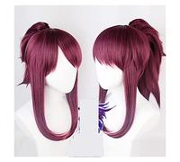 WELLHY Parrucca Cosplay Gioco Anime Parrucche Cosplay LOL Kda.Parrucca Akali for Accessori for Oggetti di Scena for Feste di Halloween con Cappuccio for Parrucca Gratuito for Coser