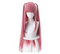 WELLHY Parrucca Cosplay Nakano Nino Parrucche Cosplay Anime La Quintessenza Quintuplets 80 cm Lungo Rettilineo Capelli Resistenti al Calore Perucas Costume Parrucche Partito for Coser
