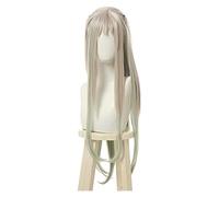 WELLHY Parrucca Cosplay Nene Yashiro Parrucca Cosplay Jibaku Shounen Hanako-Kun Cosplay Lungo Grigio Verde Diritto Capelli Sintetici Resistenti al Calore for Coser