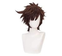 WELLHY Parrucca Cosplay Parrucca Cosplay Anime Le Bizzarre Avventure di Joseph Joestar Capelli Corti Castani Comic-Con Natale Carnevale Festa di Halloween Vita Quotidiana Parrucca Moda Uomo e Donna fo
