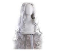 WELLHY Parrucca Cosplay Parrucca Cosplay Anime Parrucca My Hero Academia Parrucca Eri Parrucca Lunga Piccola Ondulata Rotolo Grigio-Blu Con Frangetta Parrucca con Cappuccio Parrucca Gratuito for Hallo