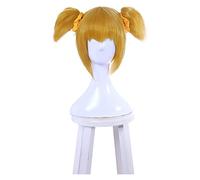 WELLHY Parrucca Cosplay Poputepipikku Popuko Parrucche Cosplay Arancione Giallo Resistente al Calore Capelli Sintetici Perucas Parrucca Cosplay for Coser