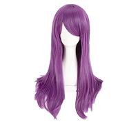 WELLHY Parrucca Cosplay Tokyo Ghoul Guru Rize Kamishiro Parrucche Cosplay Ondulate Lunghe Viola Parrucca di Capelli Sintetici Resistente al Calore + Protezione Parrucca for Coser