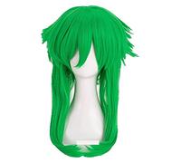 WELLHY Parrucca Cosplay Vocaloid Megpoid Gumi Parrucca Cosplay Anti-Alice Erba Verde Parrucca Sintetica Resistente al Calore + Protezione della Parrucca for Coser