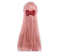WELLHY Parrucca for 75 cm Wotaku ni Koi wa Muzukashii Otaku Momose Narumi Parrucche Cosplay Parrucca di Capelli Sintetici Rosa Lunga Arancione + Cappuccio for Parrucca + Forcina for Capelli WigandHair