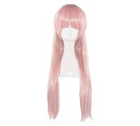 WELLHY Parrucca for 75 cm Wotaku ni Koi wa Muzukashii Otaku Momose Narumi Parrucche Cosplay Parrucca di Capelli Sintetici Rosa Lunga Arancione + Cappuccio for Parrucca + Forcina for Capelli WigandHair