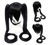 WELLHY Parrucca for Halloween Fashion Christmas Party Dress Up Wig Miku Senbon Sakura Hatsune Snow Hatsune Sakura Hatsune Albino Hatsune Kamomori Sanae Parrucca Cosplay Colore: Cy120-6 (Light Blue Hat