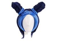 WELLHY Parrucca for Jojos Bizarre Adventure Golden Wind Jolyne Cujoh Kujo Parrucca Cosplay Panini Trecce Parrucca di Capelli Sintetici Resistente al Calore + Cappuccio for Parrucca GreenWig Parrucca C
