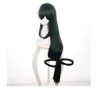 WELLHY Parrucca Linna Asui Tsuyu My Hero Academia Parrucca Cosplay Parrucca Anime Lunga Diritta Naturale for la Parrucca Coser di Carnevale di Natale della Festa di Halloween