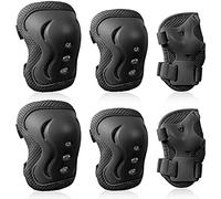 WeLLIFE Set Protezioni per Bambini Kit Ginocchiere Gomitiere e Polsi dai 3 ai 16 Anni con Varie Taglie Adatto per Pattini, Bici, Skateboard