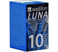 WELLION LUNA CHOLES STRIPS 10 strisce reattive controllo colesterolo