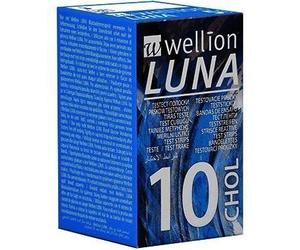 WELLION LUNA CHOLES STRIPS 10 strisce reattive controllo colesterolo