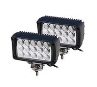 WELLIT 2x45W Faro Da Lavoro Led Luce Rettangolare Lampada Faretto Proiettore Offroad Auto Fuoristrada Camion ATV SUV