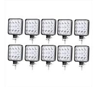 WELLIT Faro da lavoro a LED, 10 x 48 W, mini faro aggiuntivo, 12 V, 24 V, per fuoristrada, 6000 K, impermeabile, IP68, per escavatore auto