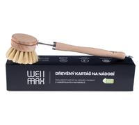 WellMax Spazzola per piatti in legno