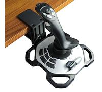 WELLMETE Supporto da scrivania a morsetto per joystick Sim, compatibile con Logitech G Extreme 3D PRO Joystick, supporto regolabile in acciaio per Hotas Flight (tipo a sgancio rapido)