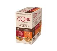 Wellness CORE Signature Selects, Paté per Gatti, Naturale e Senza Cereali, Mix di Selezione Morbidi Pezzi, 8 x 79 g