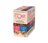 Wellness CORE Signature Selects, Paté per Gatti, Naturale e Senza Cereali, Mix di Selezione Sbriciolati, 8 x 79 g