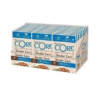 Wellness CORE Tender Cuts 24 x 85g, Tonno - Cibo Umido Gatti | Morbidi Pezzi per Gatti Adulti, Senza cereali, Naturale, Ipoallergenico, Ricco di Proteine, Alto Contenuto di Pesce