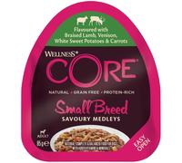 Wellness® Core Wellness Core Alimento Completo Umido per Cani Small Breed Medleys con Agnello Brasato Cervo e Verdure 85 g