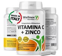 Wellnex Nutrition Vitamina C + Zinco - Supporto Sistema Immunitario -
