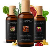 Wellow Set da sauna 3 pezzi - Fruttato & Mistico 300 ml Concentrato