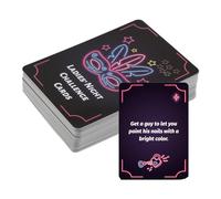 Wellrun Gioco per feste notturne per ragazze, 50 carte, divertente sfide piccanti per addio al nubilato, notte delle donne, gioco da tavolo per adulti per viaggi, attività divertenti uniche